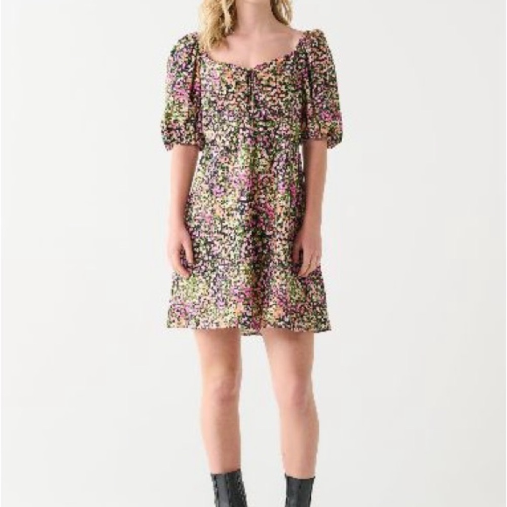 Dex Floral Puff Sleeve Mini Dress